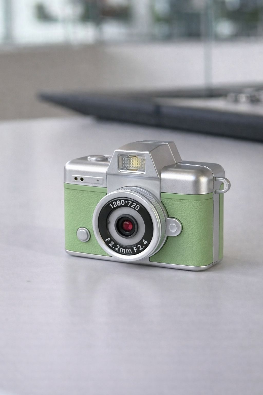 Vintage Style Mini Flip Digital Camera | Portable Pocket Camera (Green)