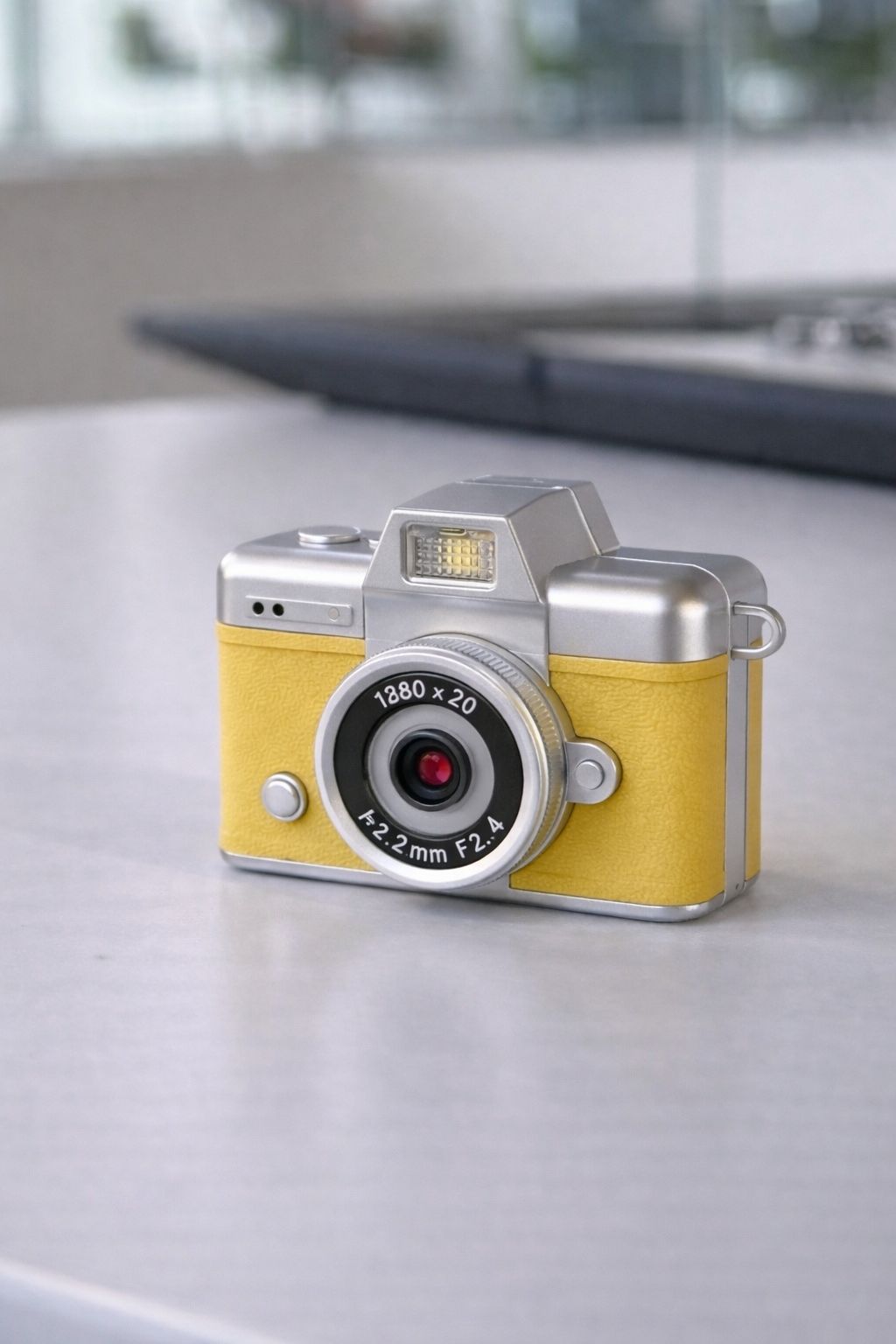 Vintage Style Mini Flip Digital Camera | Portable Pocket Camera (Yellow)