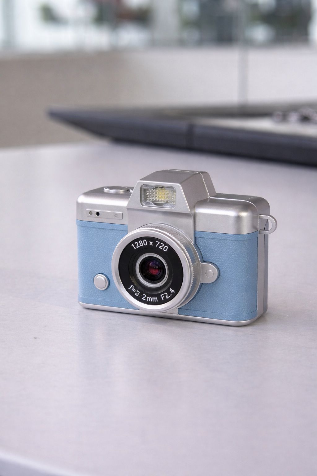 Vintage Style Mini Flip Digital Camera | Portable Pocket Camera (blue)